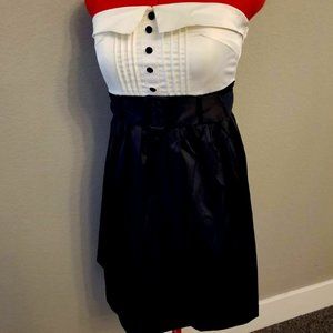 Black and White Formal Suit Dress